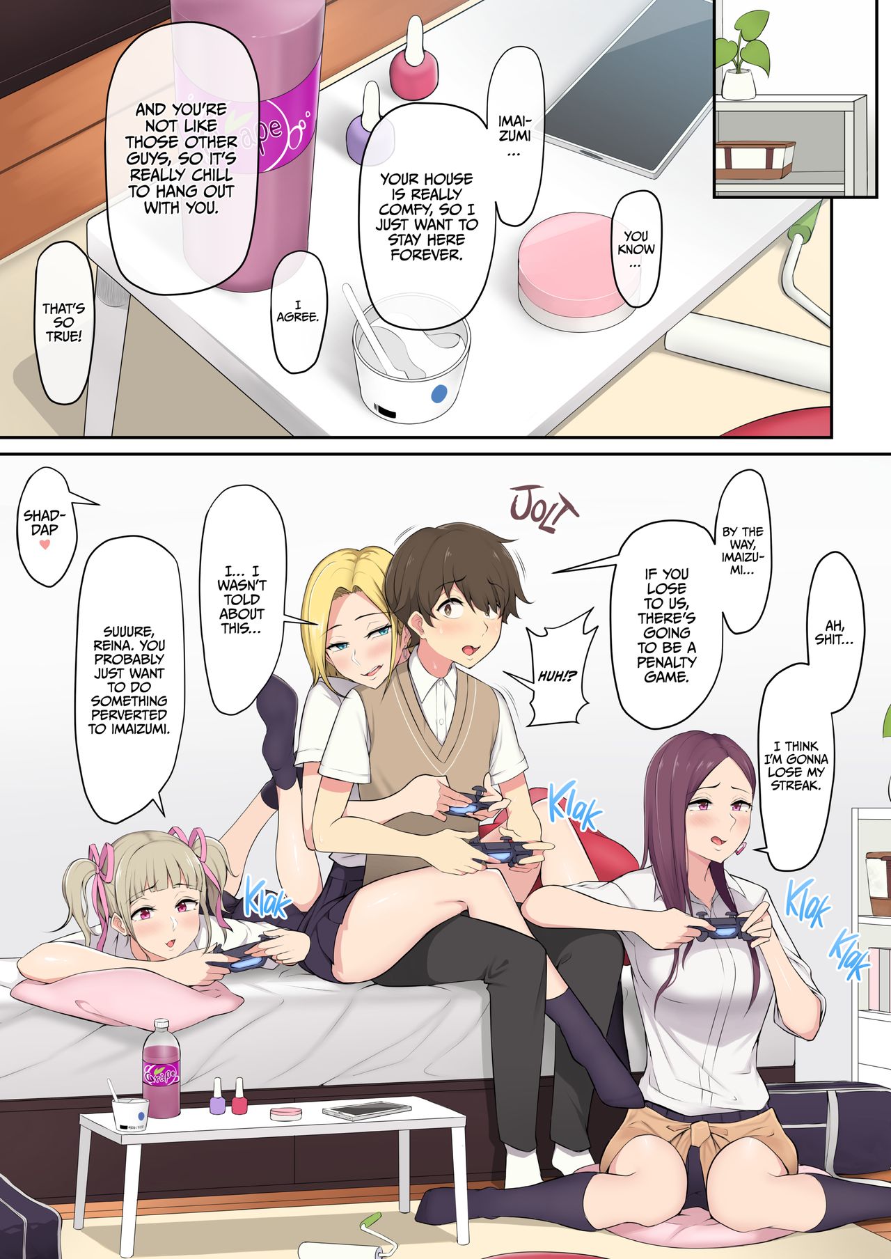 Imaizumin-chi wa Douyara Gal no Tamariba ni Natteru Rashii | IMAIZUMI BRINGS ALL THE GYARUS TO HIS HOUSE page 5 full