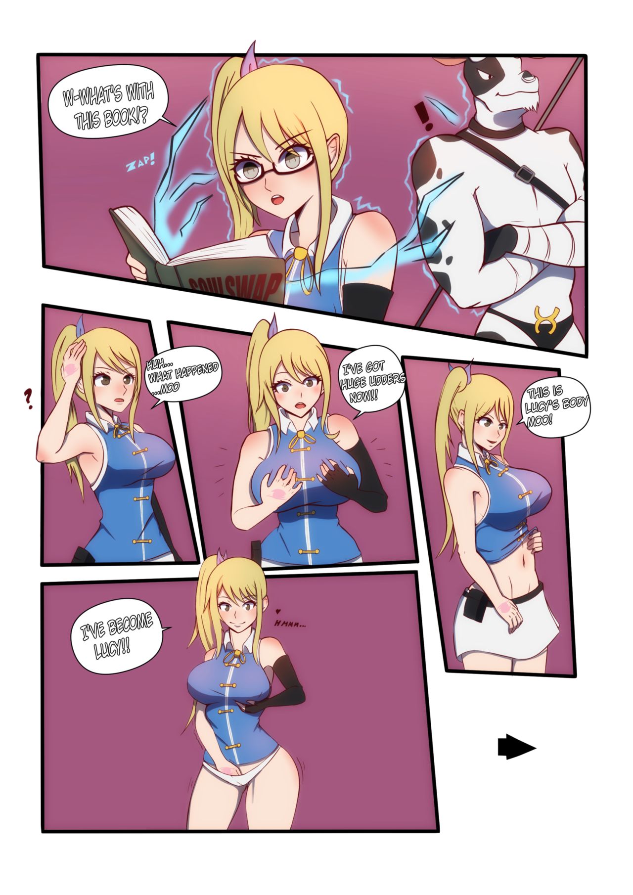 Lucy gets swapped with Taurus page 4 full