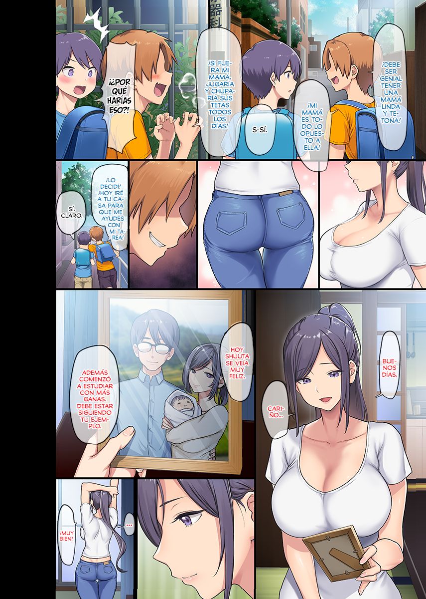 Kyonyuu Miboujin to Musuko no Waruui Otomodachi Honpen Rensai | Una Viuda de grandes tetas y el mal amigo de su hijo page 3 full
