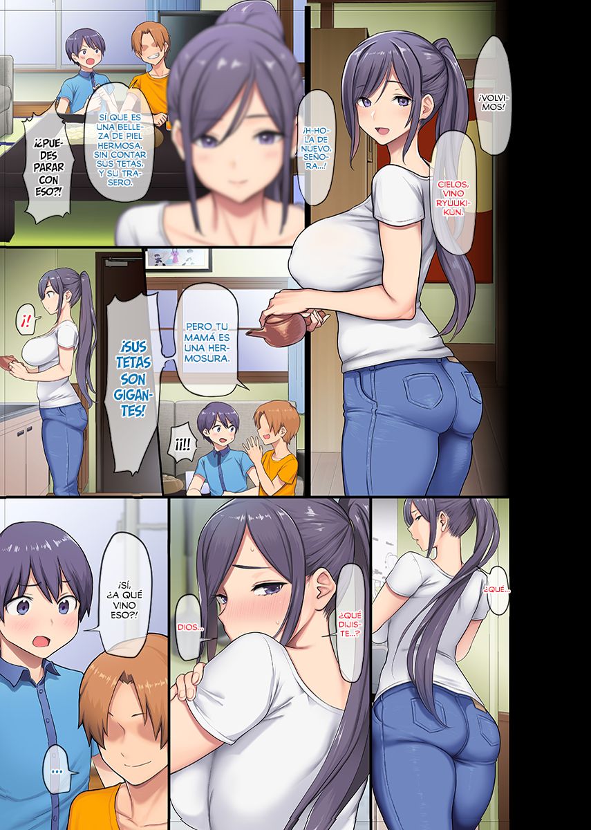 Kyonyuu Miboujin to Musuko no Waruui Otomodachi Honpen Rensai | Una Viuda de grandes tetas y el mal amigo de su hijo page 4 full