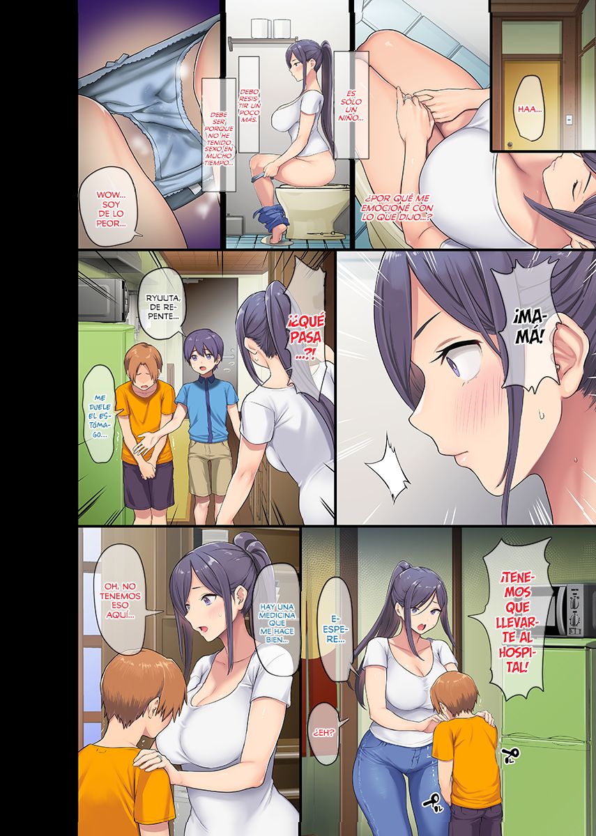 Kyonyuu Miboujin to Musuko no Waruui Otomodachi Honpen Rensai | Una Viuda de grandes tetas y el mal amigo de su hijo page 5 full