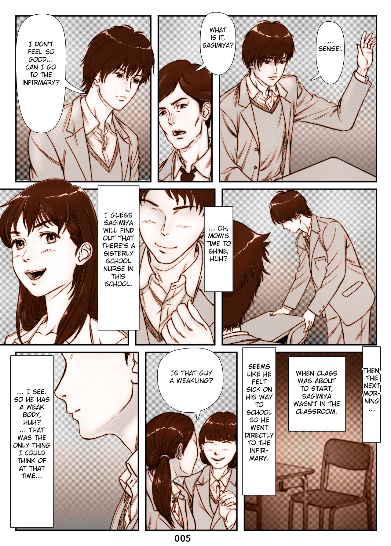 Mikami Kei no Yuuutsu ~Tenkousei ni Netorareta Haha~ page 5 full