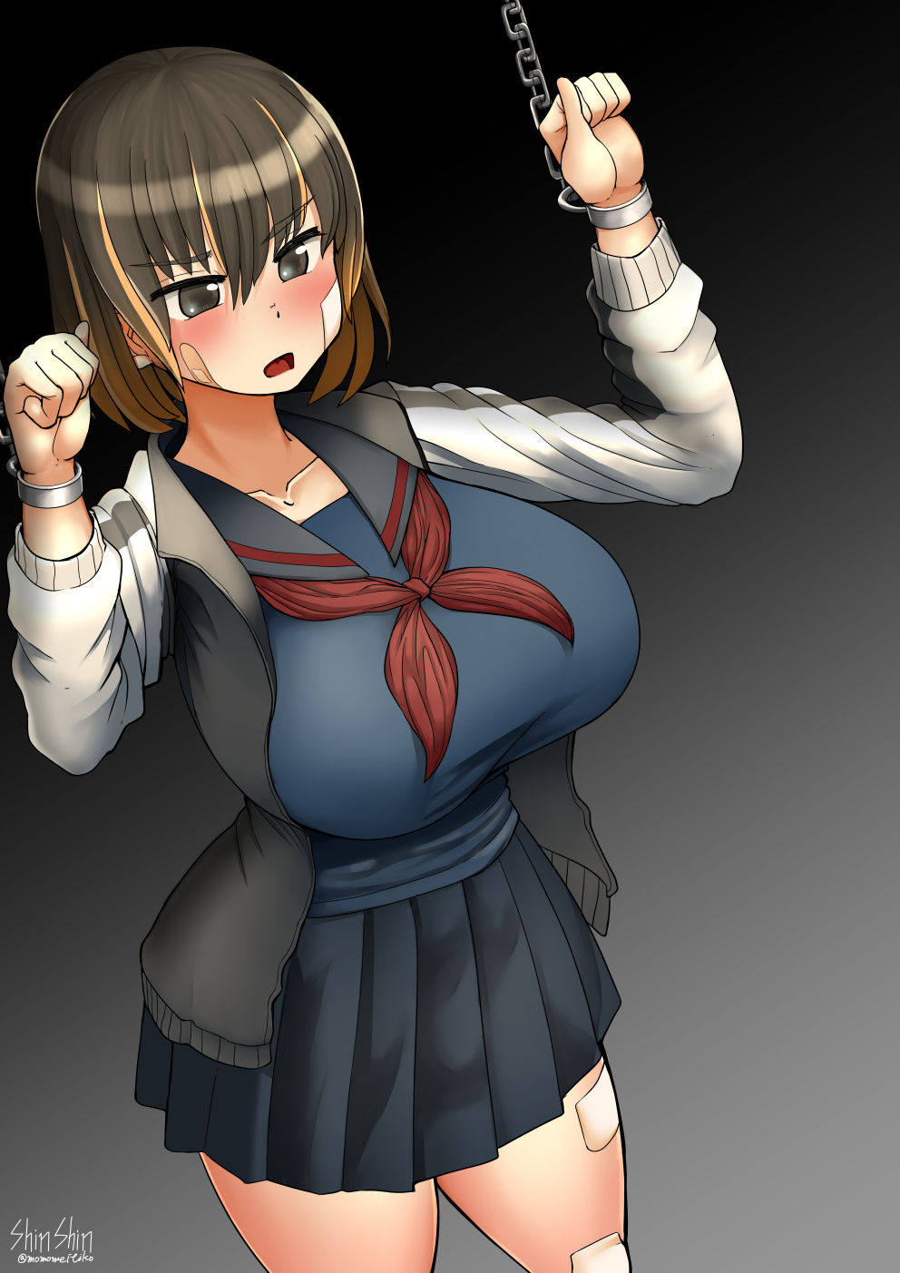 Tairitsu Suru Furyou Group ni Tsukamatte Shimatta Futanari Yankee Musume page 3 full