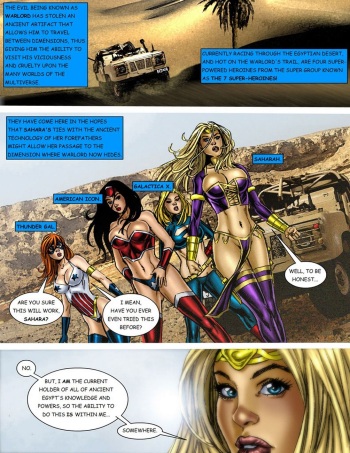9 Superheroines Vs Warlord 1 cover
