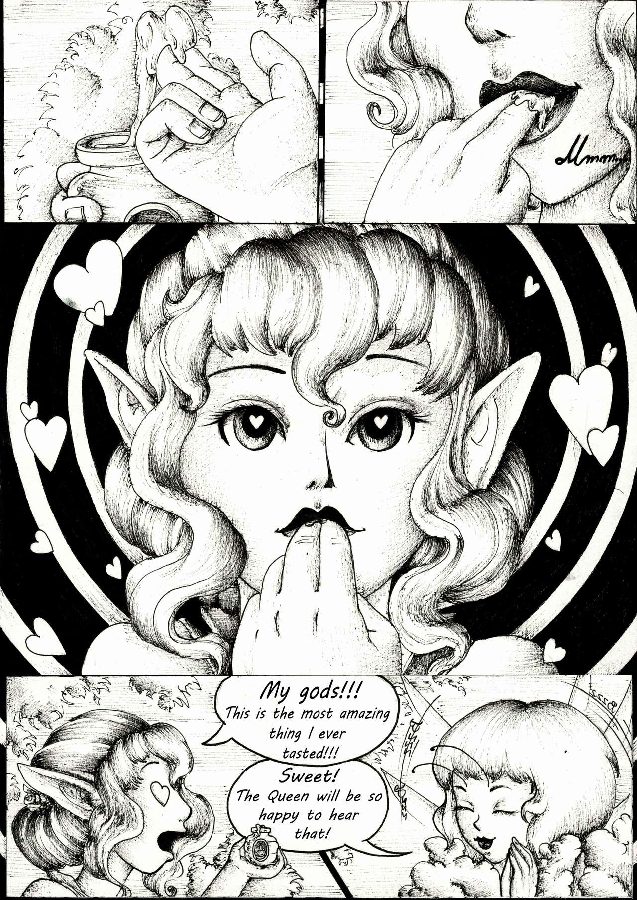 JustSketchingViolets - Honey page 3 full