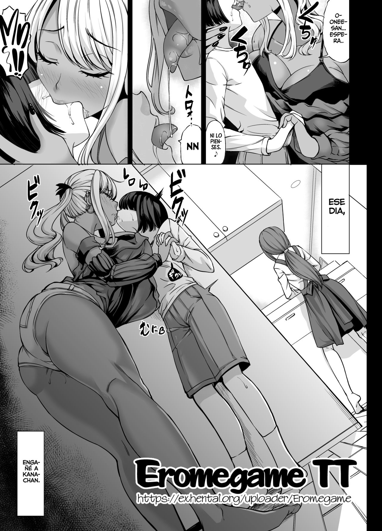 A-Cup no Kanojo yori J-Cup no Kuro Gal no Onee-san no Hou ga Ii yo ne? | ¿Prefieres estar con tu novia o con una Onee-san gyaru morena de copa-J? page 3 full