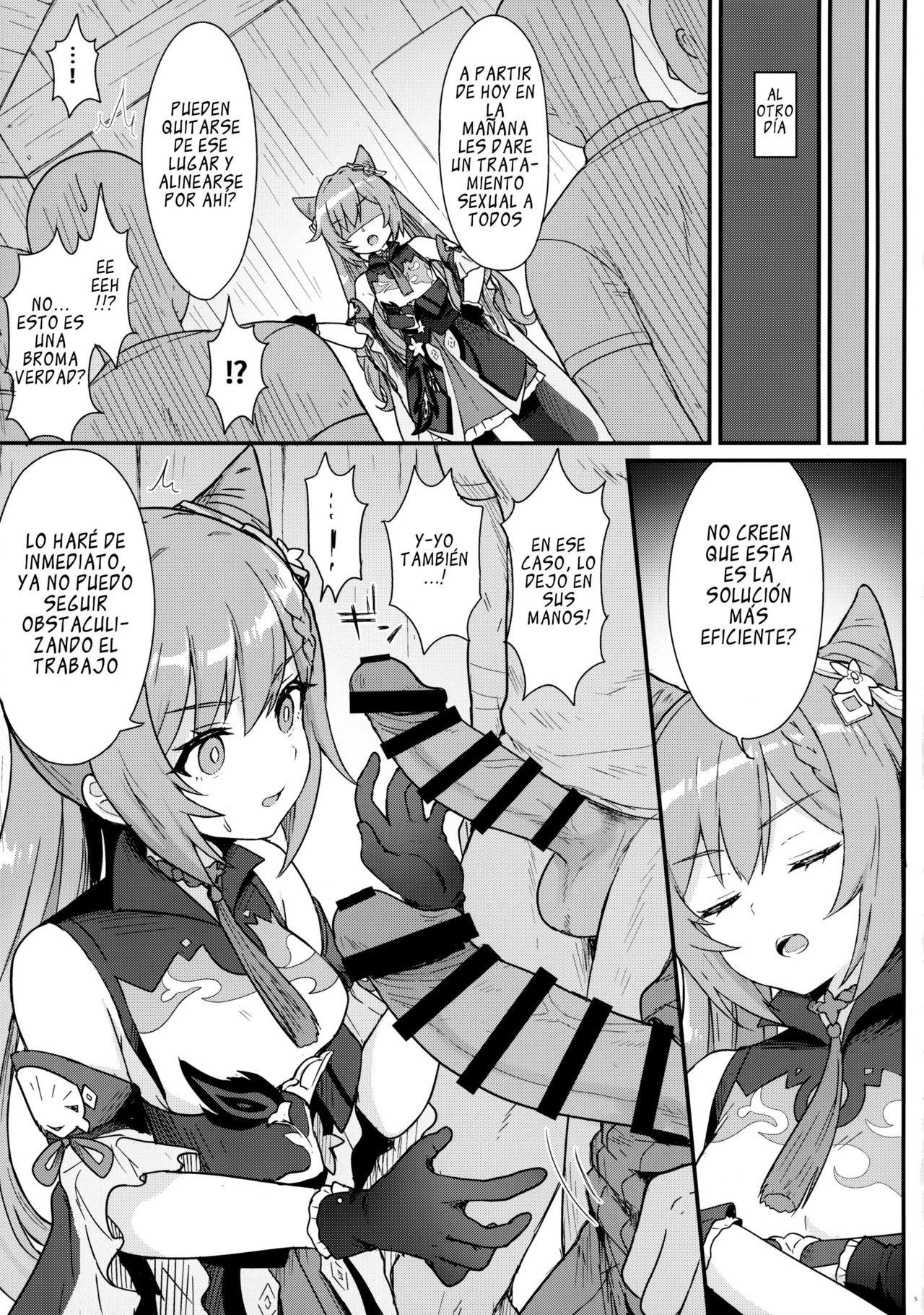 Keqing-chan ga Buka o Shigoki Makuru Hon page 4 full