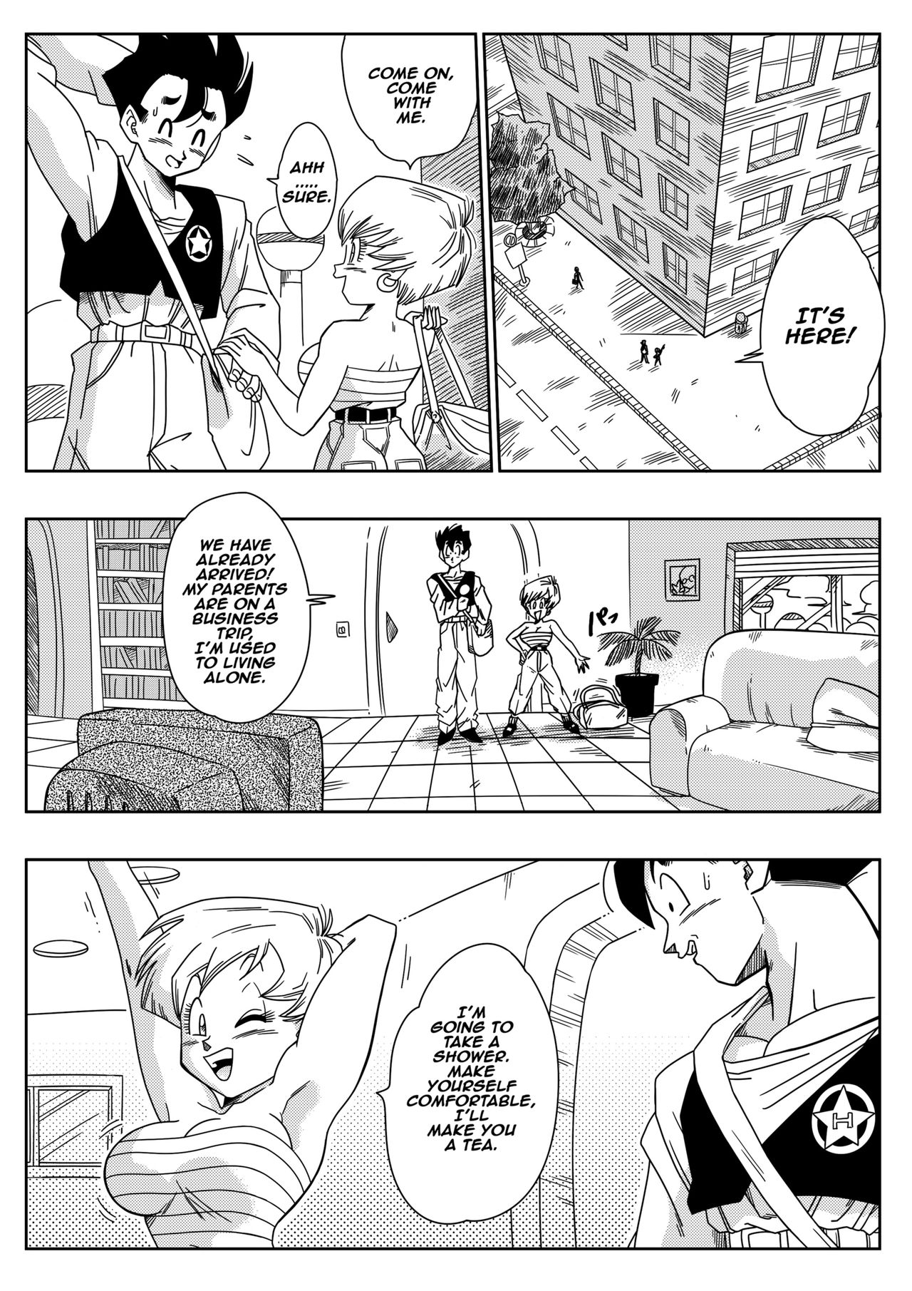 LOVE TRIANGLE Z PART 1 - Gohan Meets Erasa "Let's Make A Lot Of Sex, OK? page 5 full