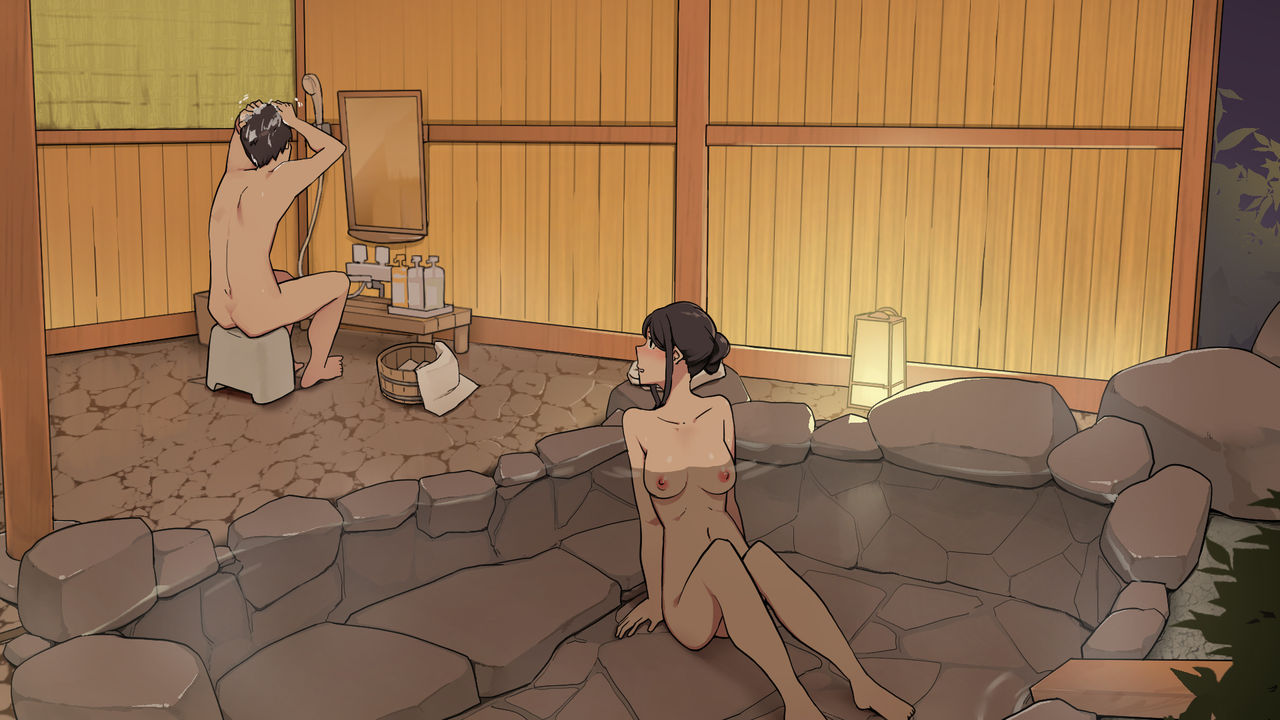 Onsen Ryokou nite Rotenburo-tsuki Kyakushitsu de Sex suru Futari｜온천 여행에서 노천탕이 딸린 객실에서 섹스하는 두 사람 page 4 full