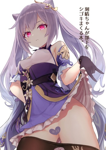 Keqing-chan ga Buka o Shigoki Makuru Hon cover