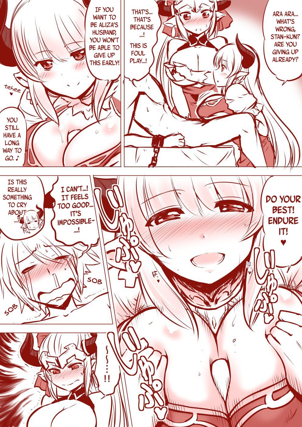 Alicia-san to Aliza-chan no Stan-kun Sakusei Manga | A Manga Where Alicia and Aliza Milks Stan page 5 full