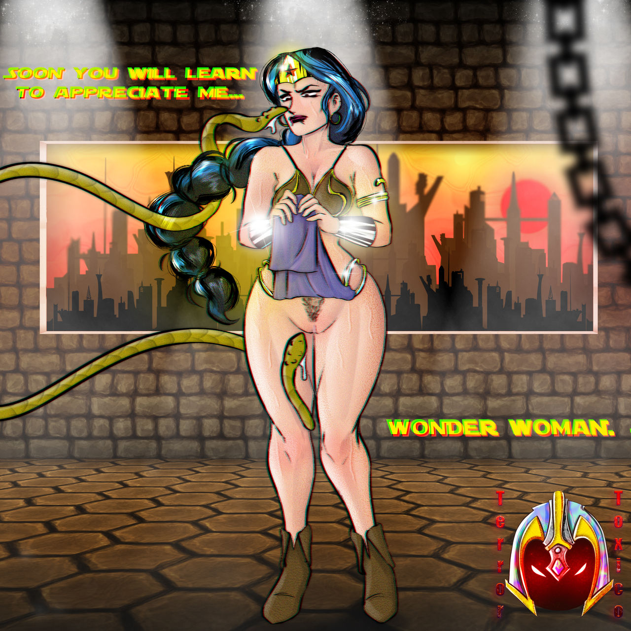 Wonder Woman X Jabba the Hutt page 1 full