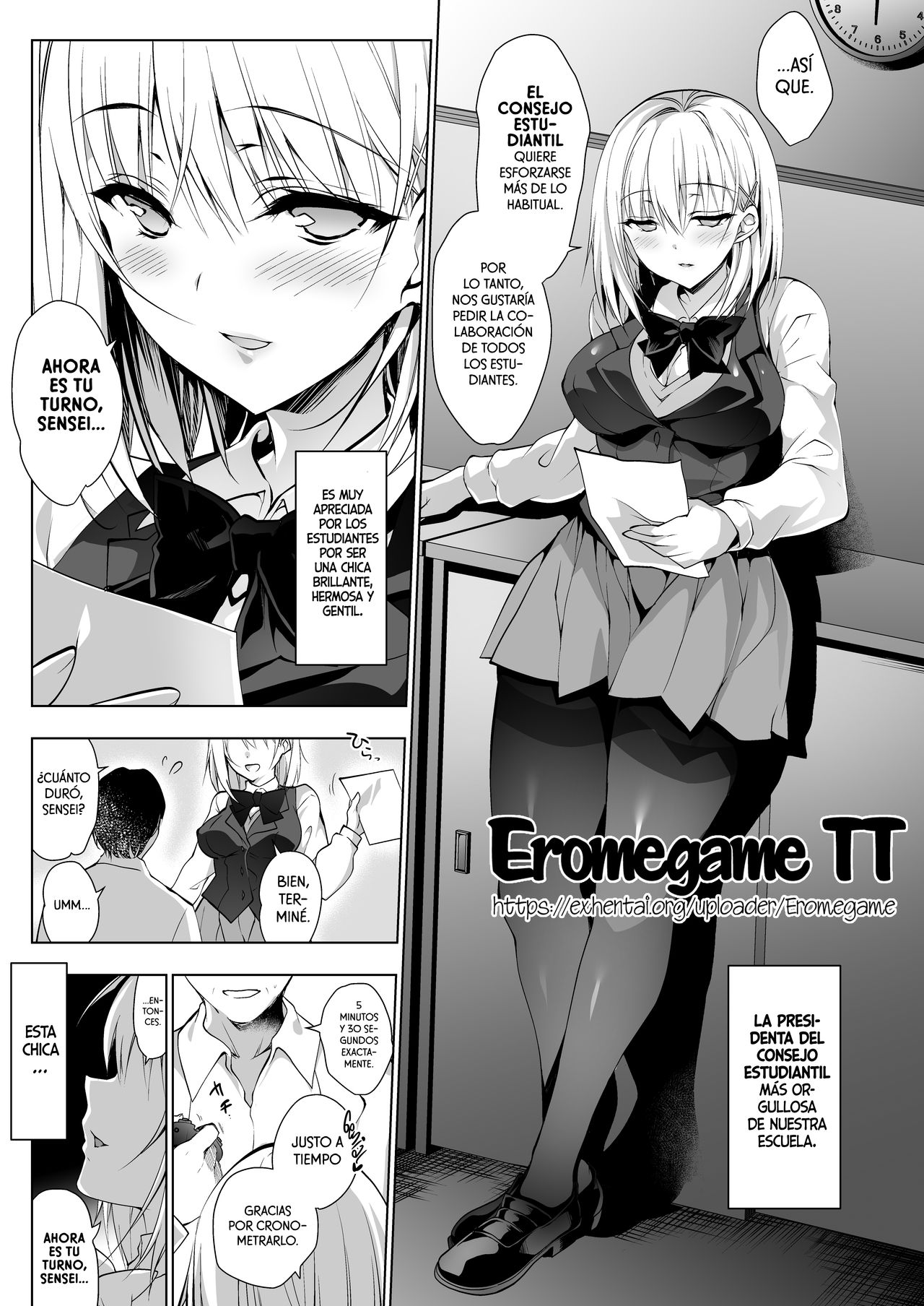 Hakoiri Otome - Seitokaichou Serika no Shasei Kanri Training | Doncella Refugiada - El Entrenamiento de Control de Eyaculación de la Presidenta del Consejo Estudiantil, Serika. page 3 full