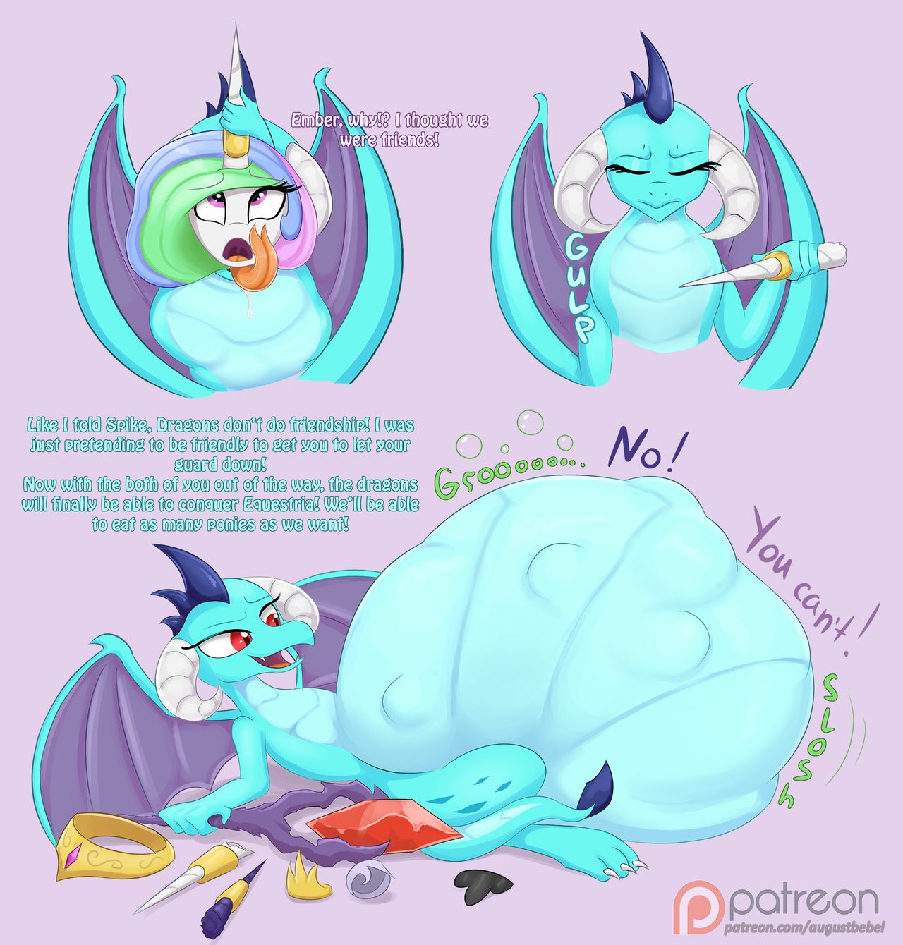 Spike and Other Dragons Vore Art Collection page 3 full