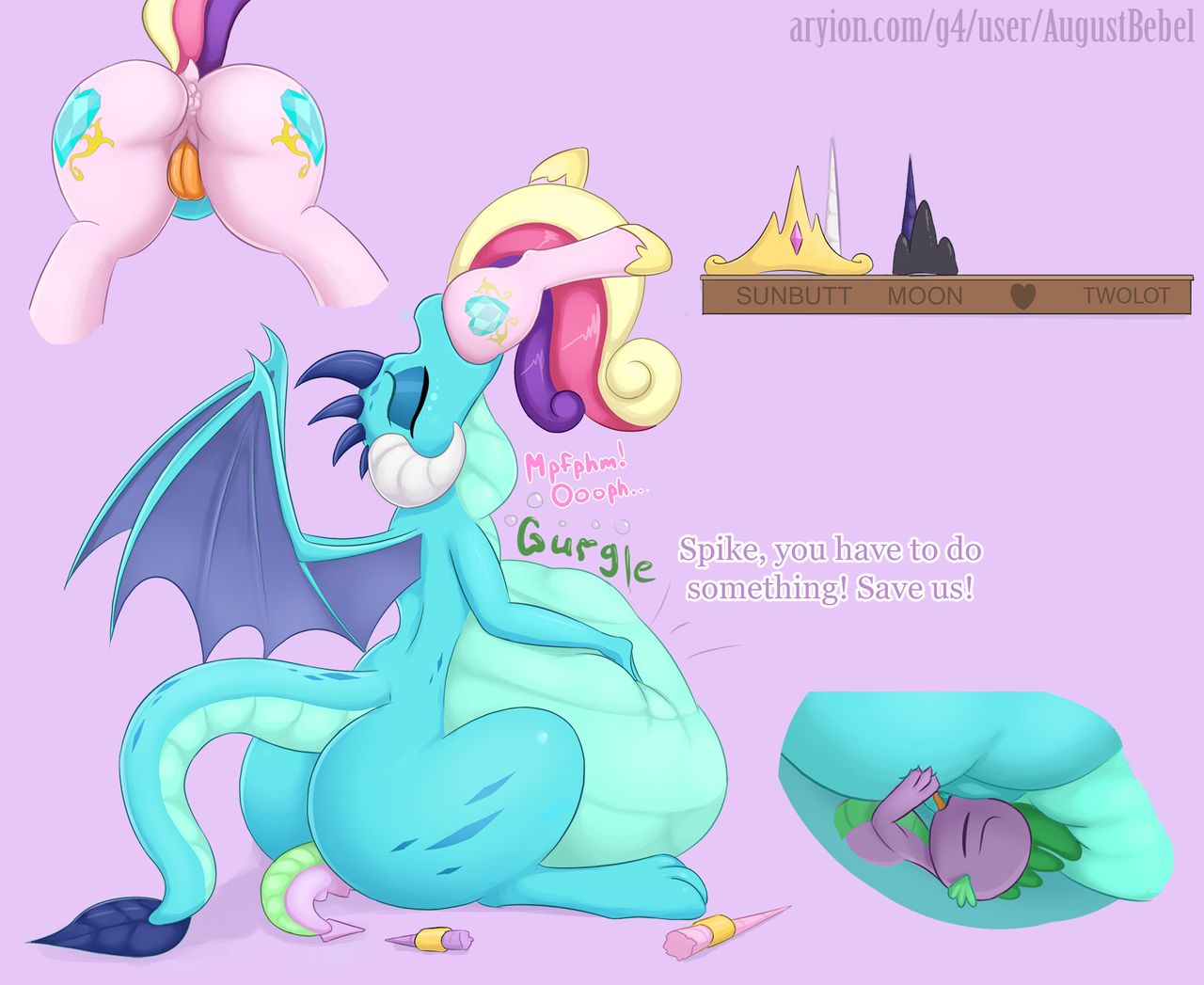 Spike and Other Dragons Vore Art Collection page 4 full