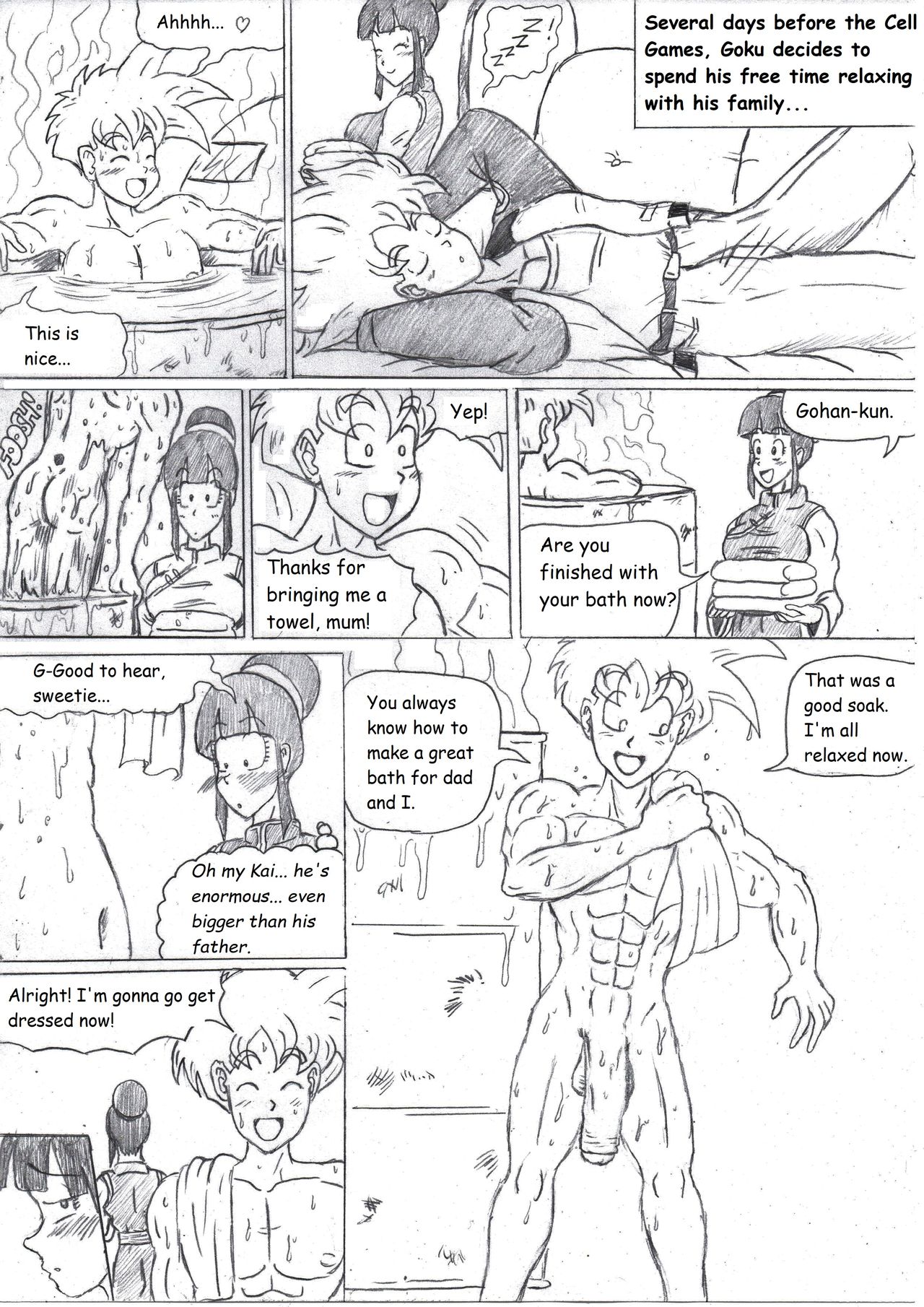 Dragon Ball NTR 3 - Hot Bath page 2 full