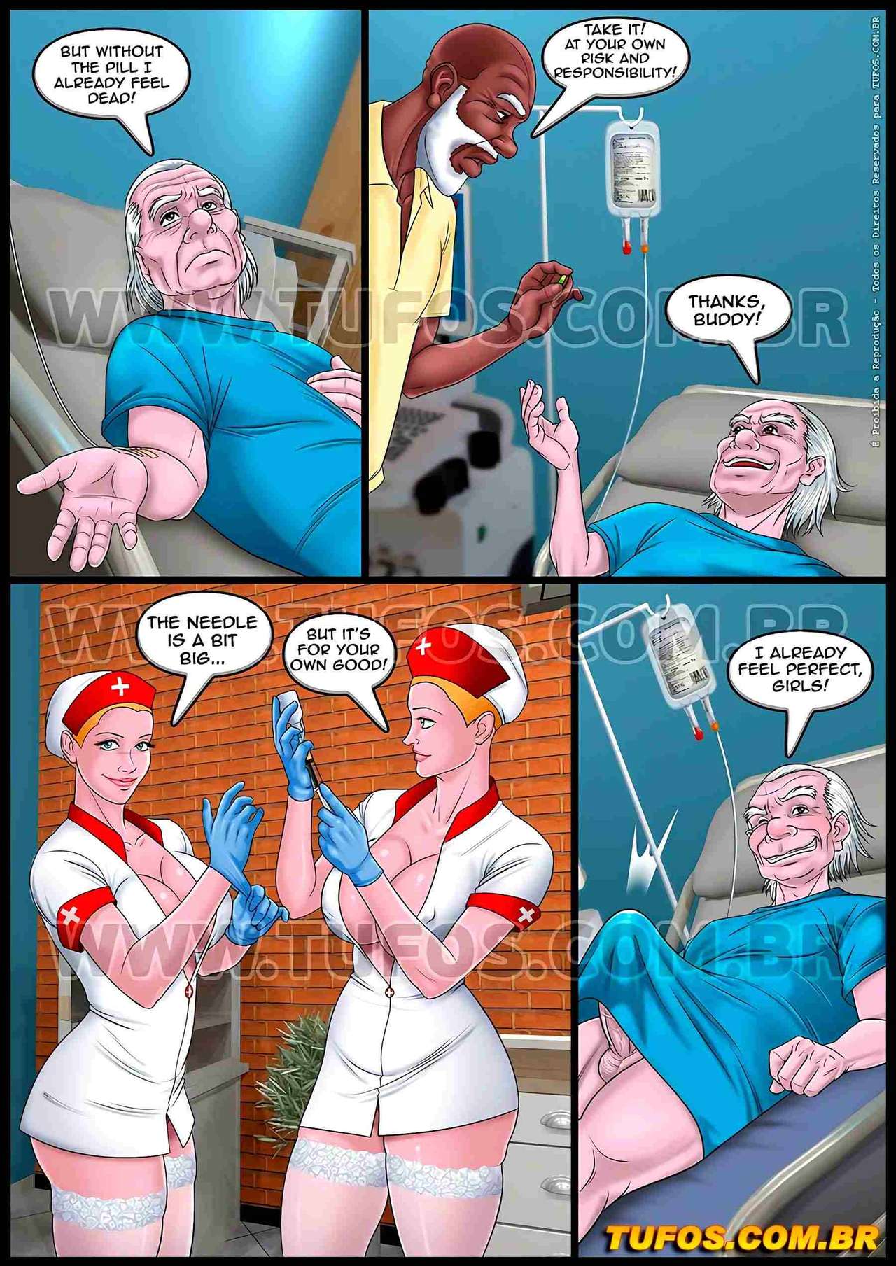 Old Geezers Of The Park  - 11 - Twin Nurses - english page 5 full