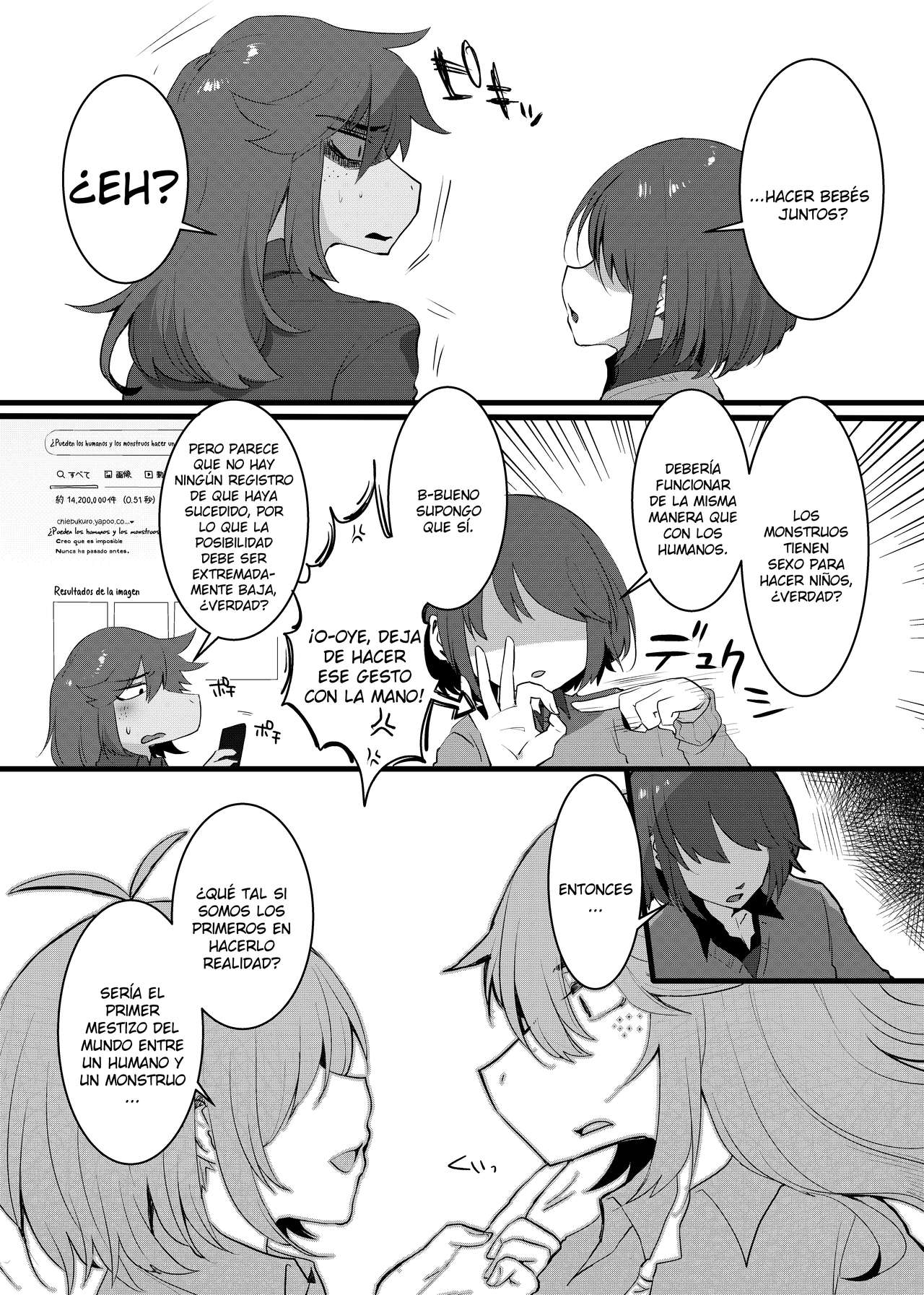 Ningen to Monster demo Aka-chan wa Dekimasu ka!? | ¿¡Puede un humano y un monstruo hacer un bebé!? + Extras page 8 full