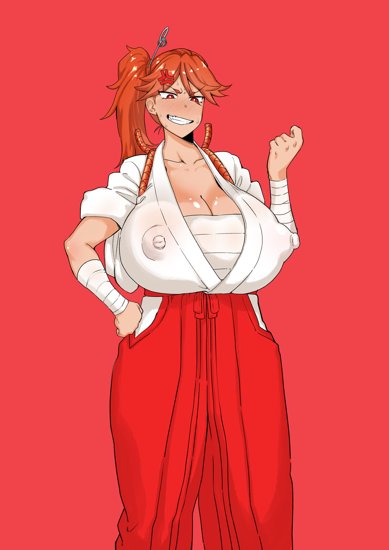 Big Breasted Shrine Maiden's Semen Paradise! page 3 full