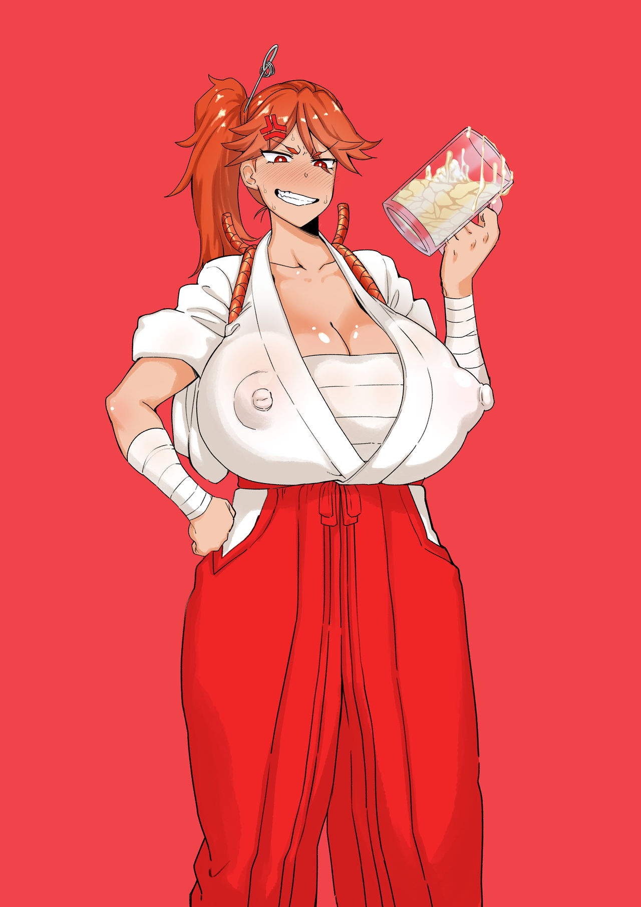 Big Breasted Shrine Maiden's Semen Paradise! page 7 full
