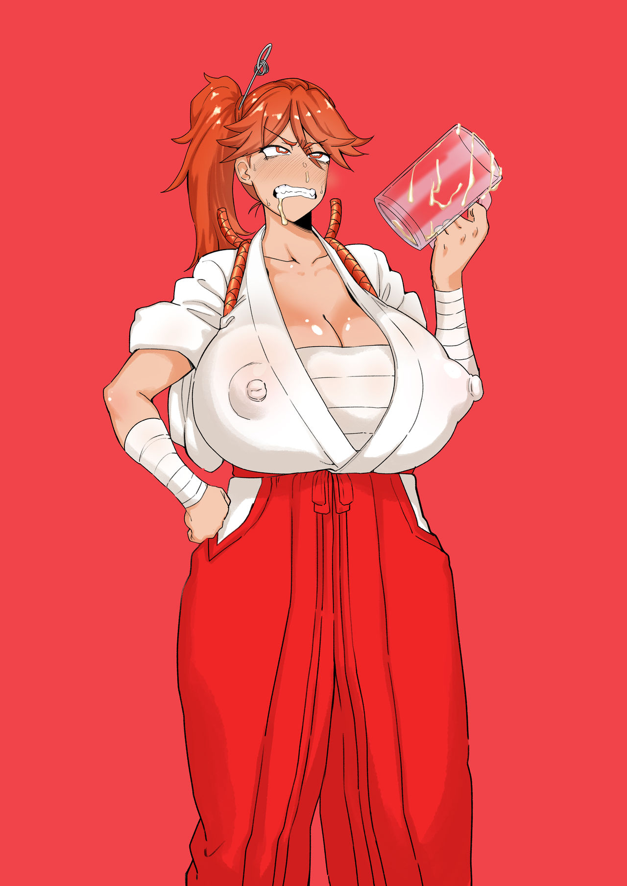 Big Breasted Shrine Maiden's Semen Paradise! page 8 full