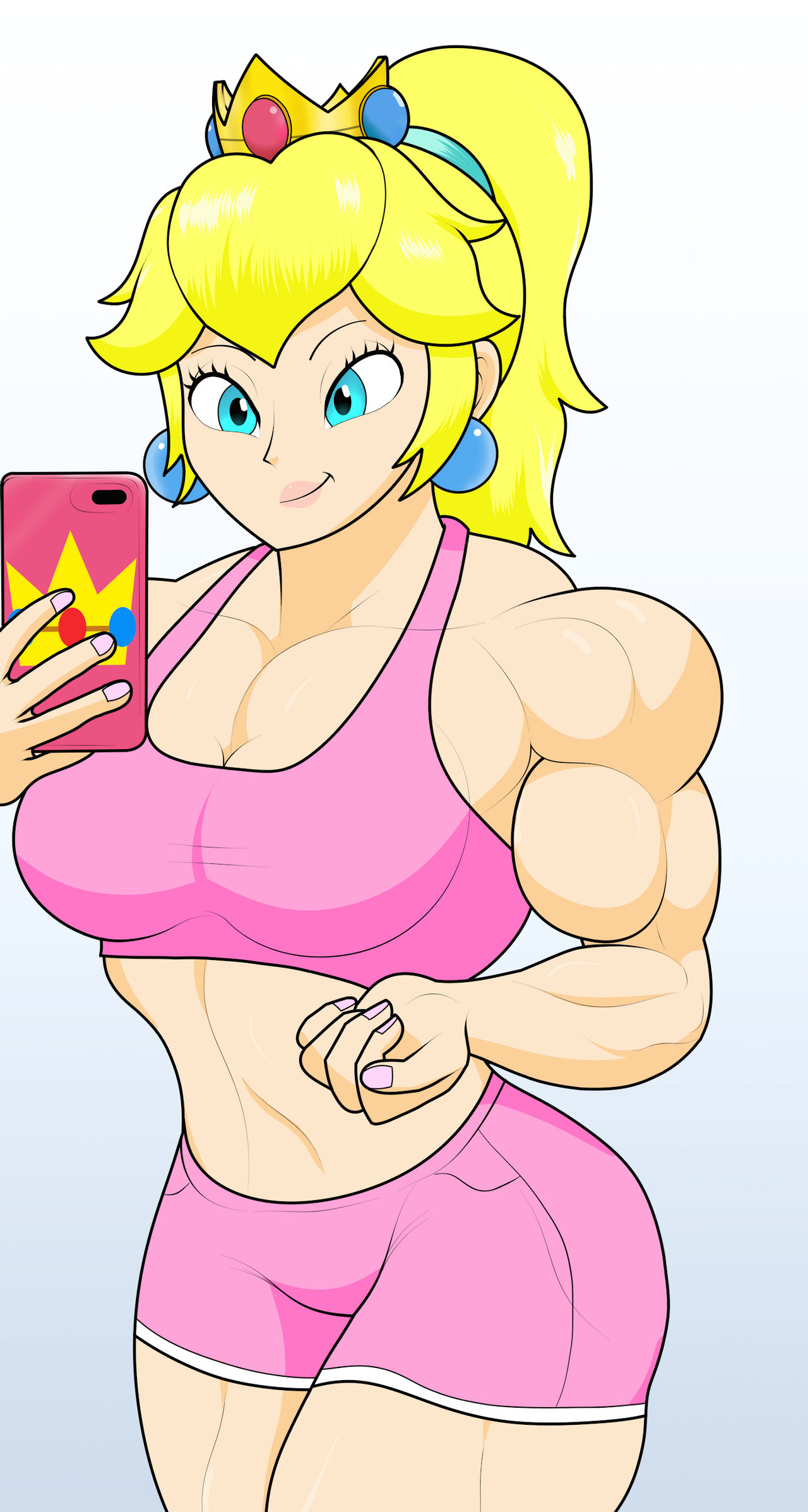 Muscle Princess Peach &amp; Princess What’s-Her-Name VS Queen Cobra &amp; Queen Chaos page 2 full