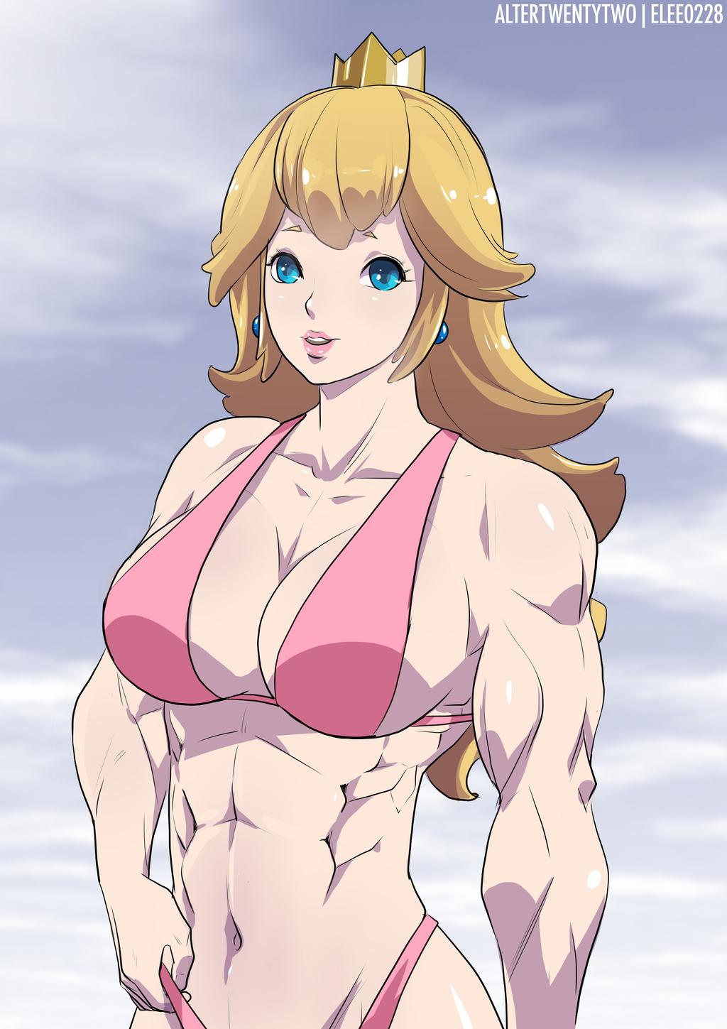 Muscle Princess Peach &amp; Princess What’s-Her-Name VS Queen Cobra &amp; Queen Chaos page 5 full