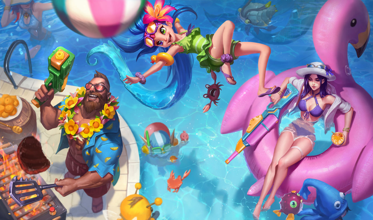 League of Legends Splashart Female champions page 1 full