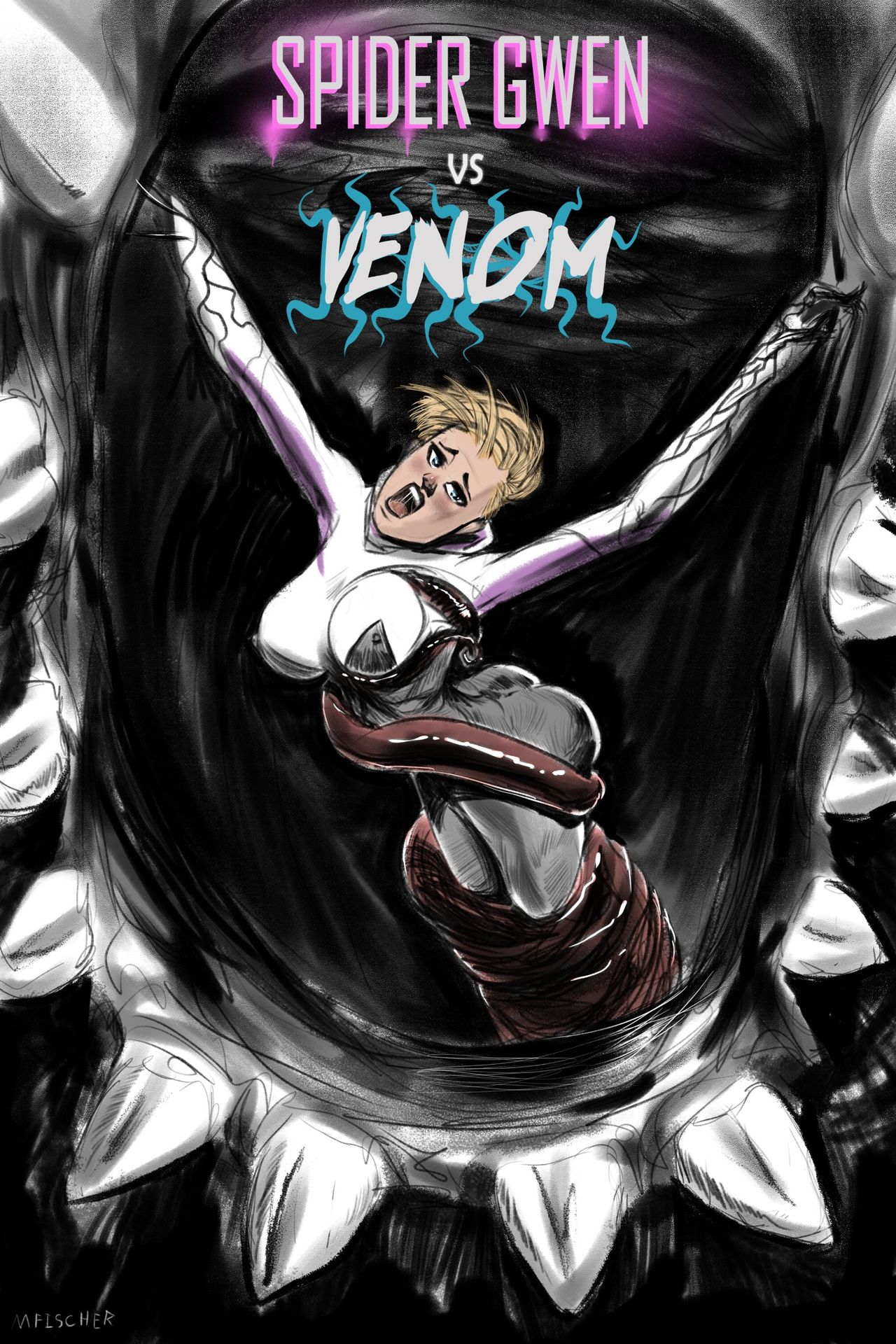 Venom's Kiss - Spider-Gwen vs Venom #1 page 1 full