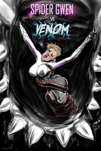 Venom's Kiss - Spider-Gwen vs Venom #1 cover
