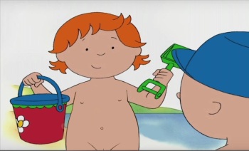 Caillou Rosie beach cover