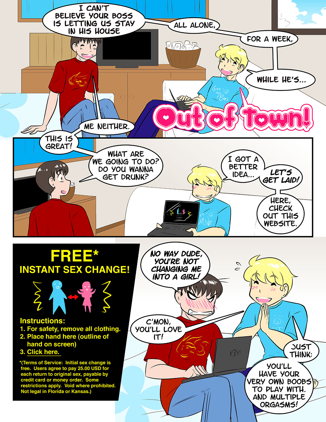 Out of Town page 1 full