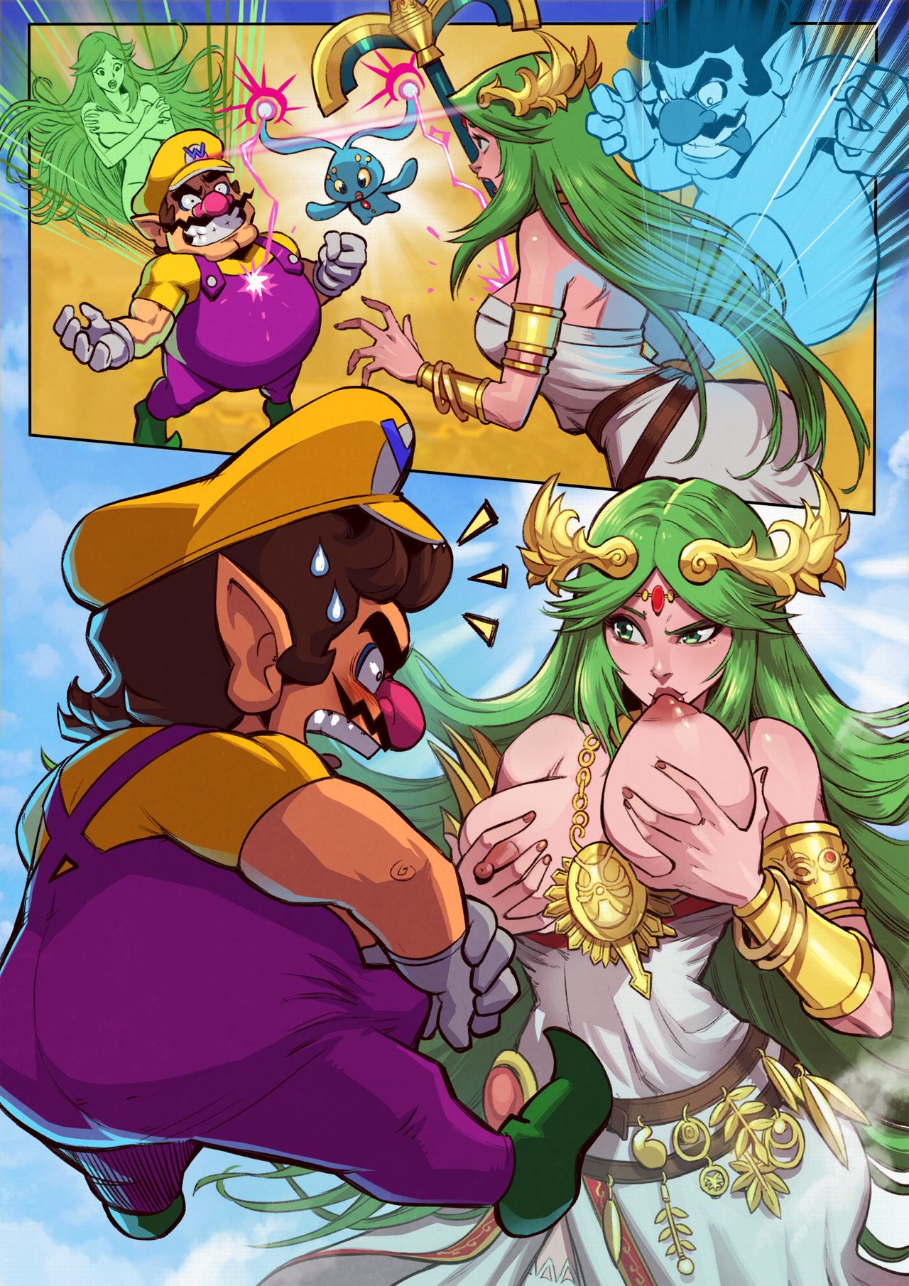 Palutena &amp; Wario bodyswap page 10 full