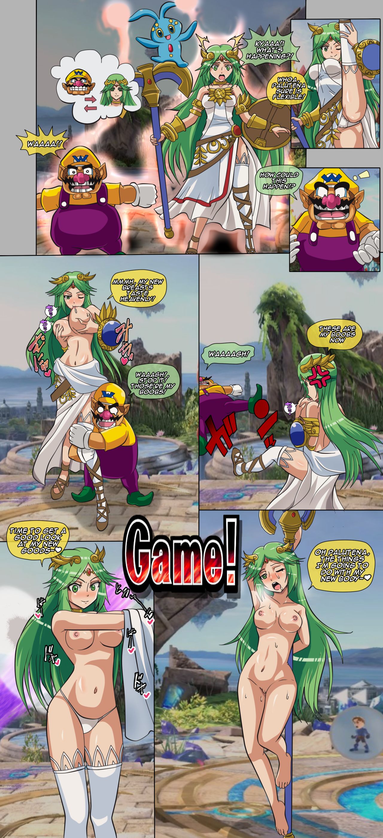 Palutena &amp; Wario bodyswap page 7 full