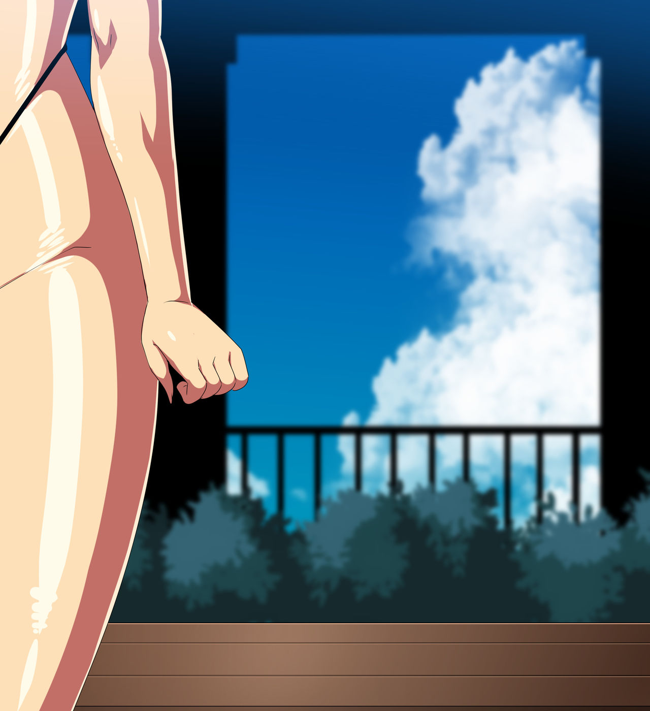 Bakunyuu Bakushiri Kinpatsu Sobakasu Seijouki Bikini Girl page 10 full