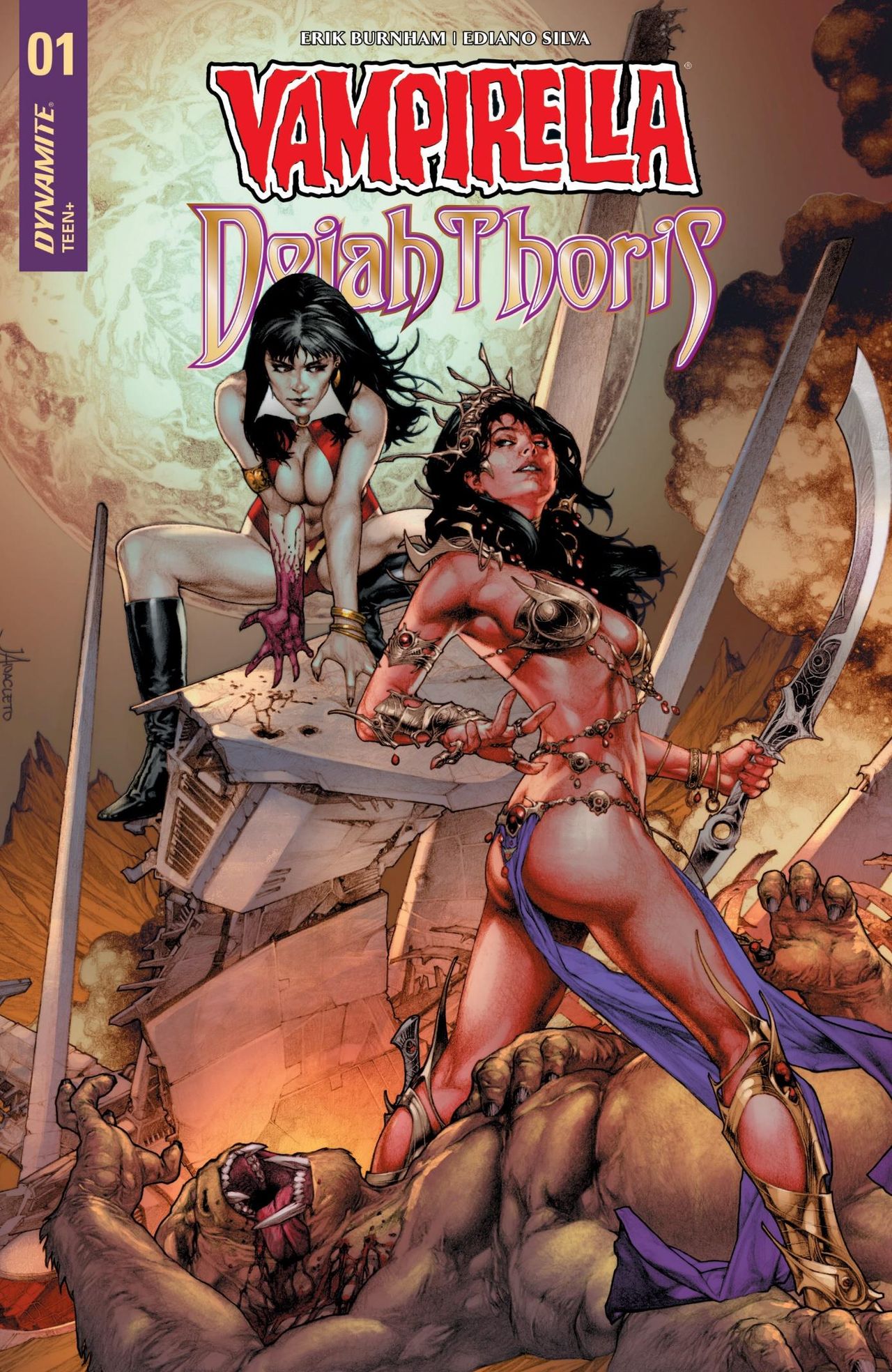 Vampirella &amp; Dejah Thoris  T1 à T5 page 1 full