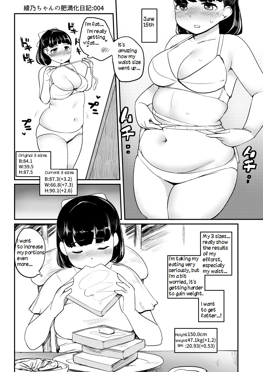Ayano's Weight Gain Diary page 4 full
