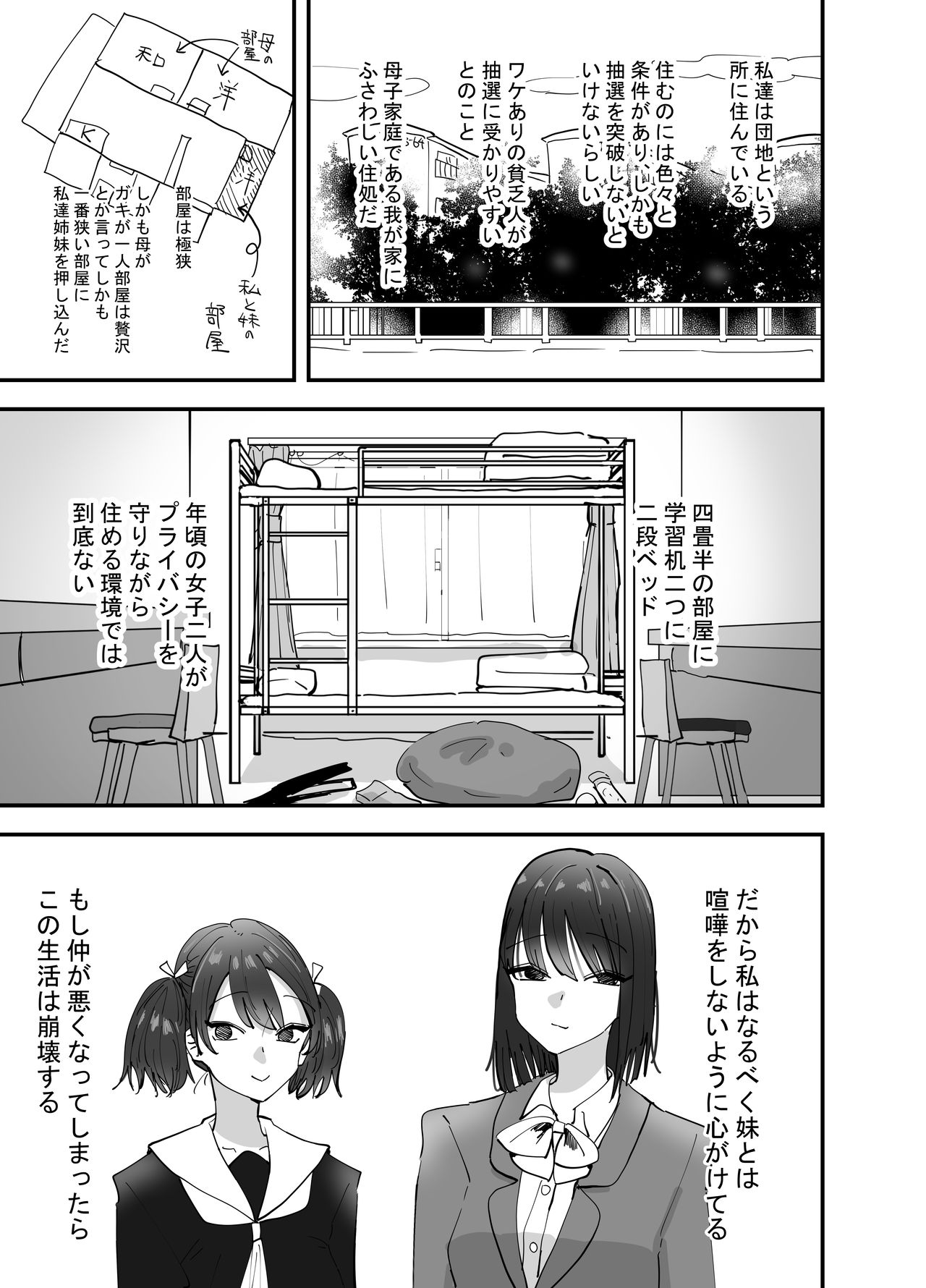 Imouto ga Watashi o Okazu ni Shitate Onanie o Shite ita Hanashi page 3 full