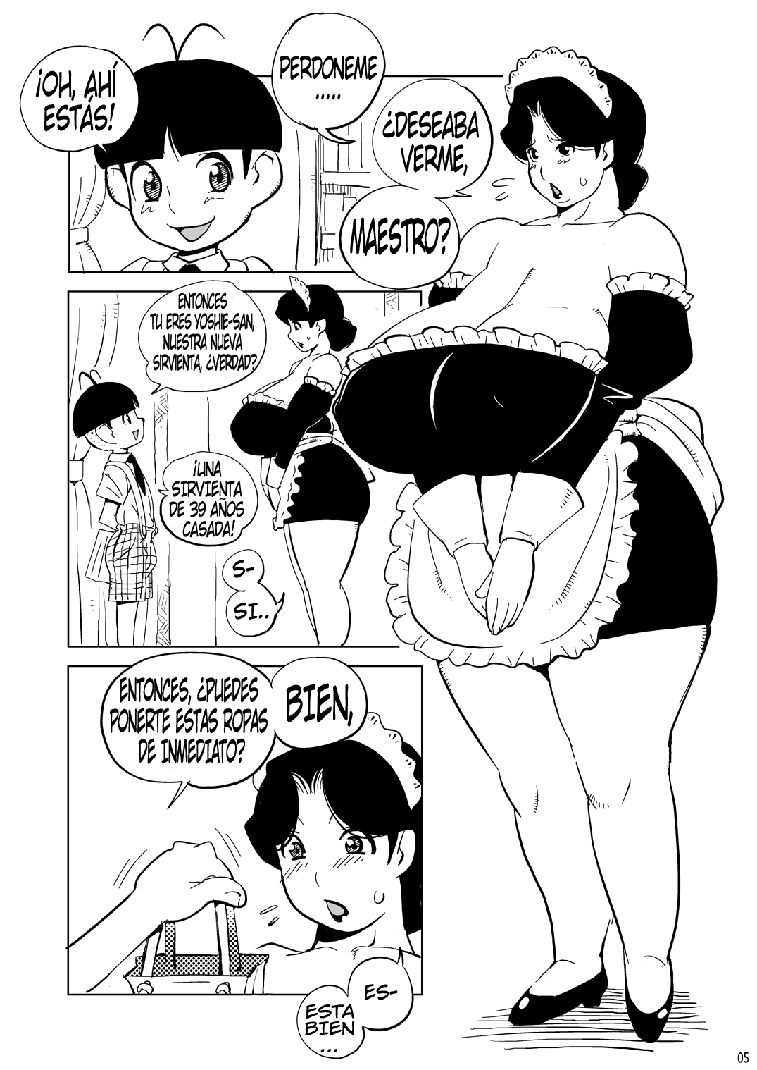 39-sai Houman Bakunyuu Maid Monogatari | La historia de una sirvienta de 39 años con enormes pechos regordetes page 4 full