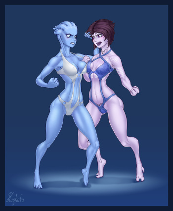Liara T'Soni VS Tali'Zorah catfight! Ep2 cover