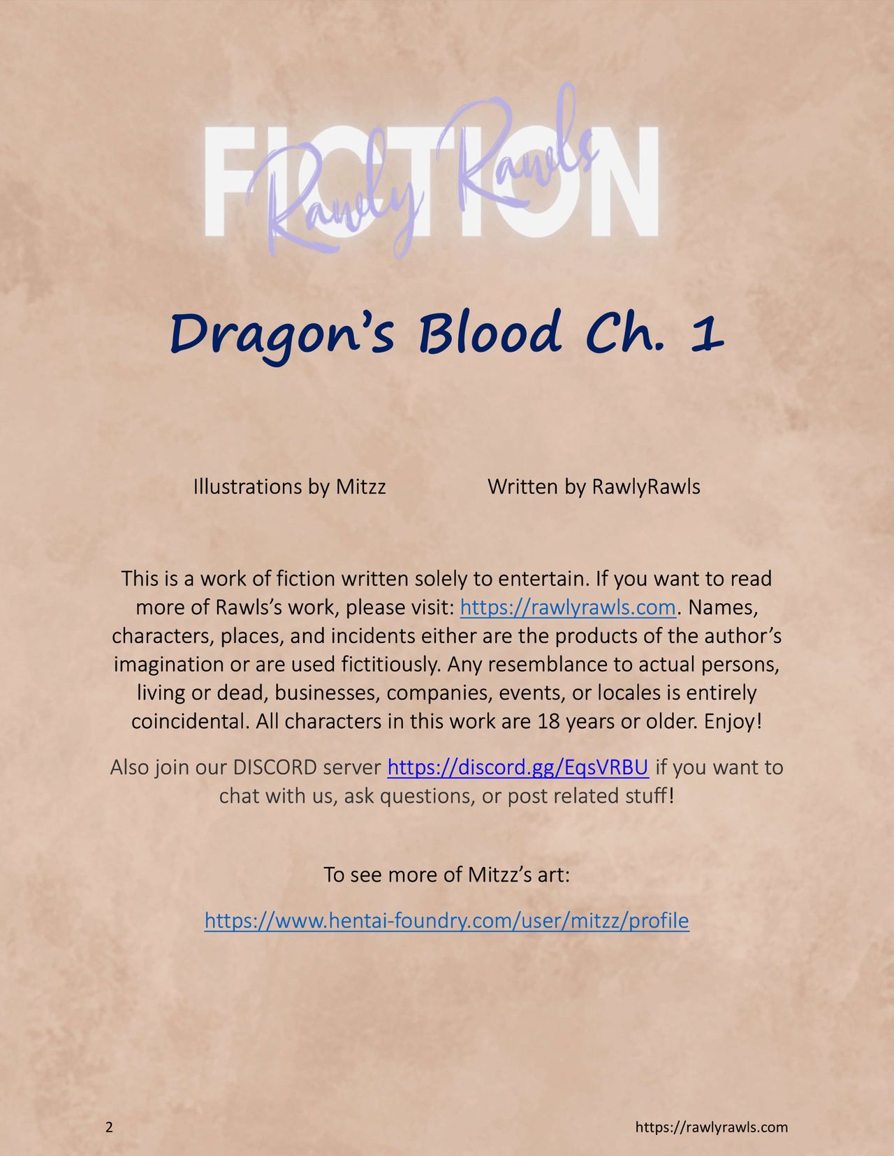Dragon's Blood Chapter 1: Rawly Rawls Fiction page 2 full