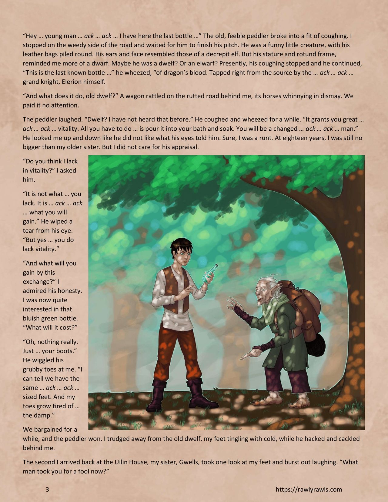Dragon's Blood Chapter 1: Rawly Rawls Fiction page 3 full