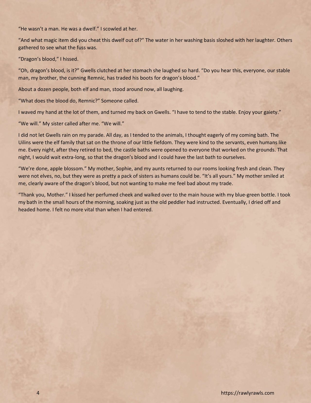 Dragon's Blood Chapter 1: Rawly Rawls Fiction page 4 full