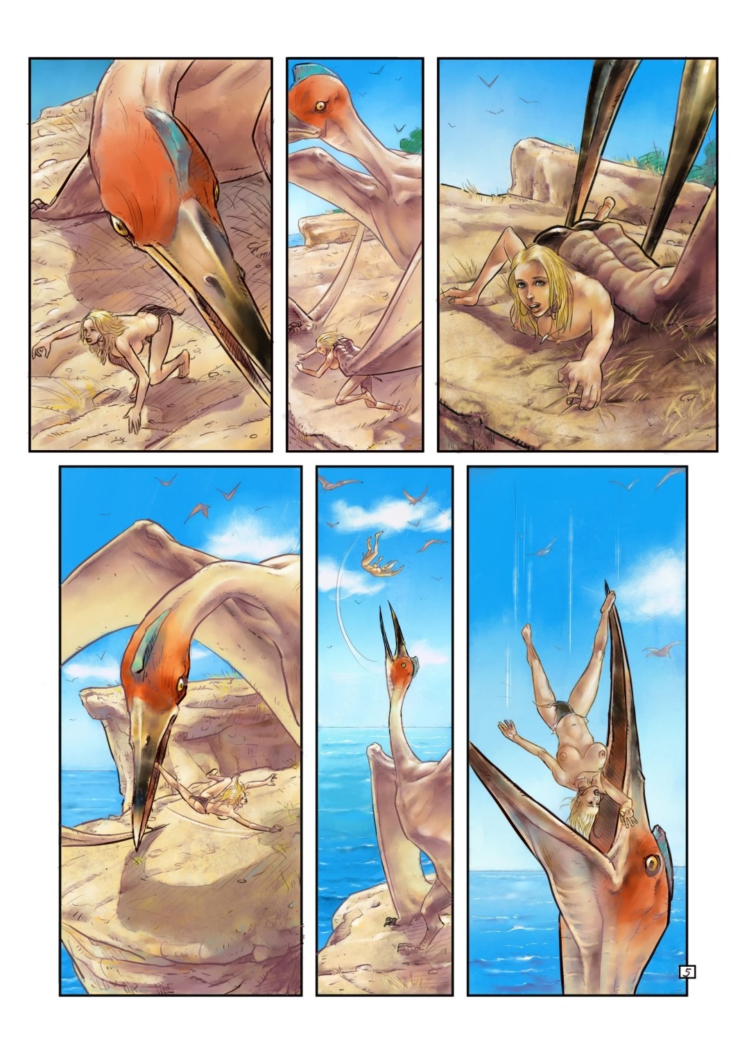 Jungle Dangers: Tales from Cretaceous Seas #10 page 5 full