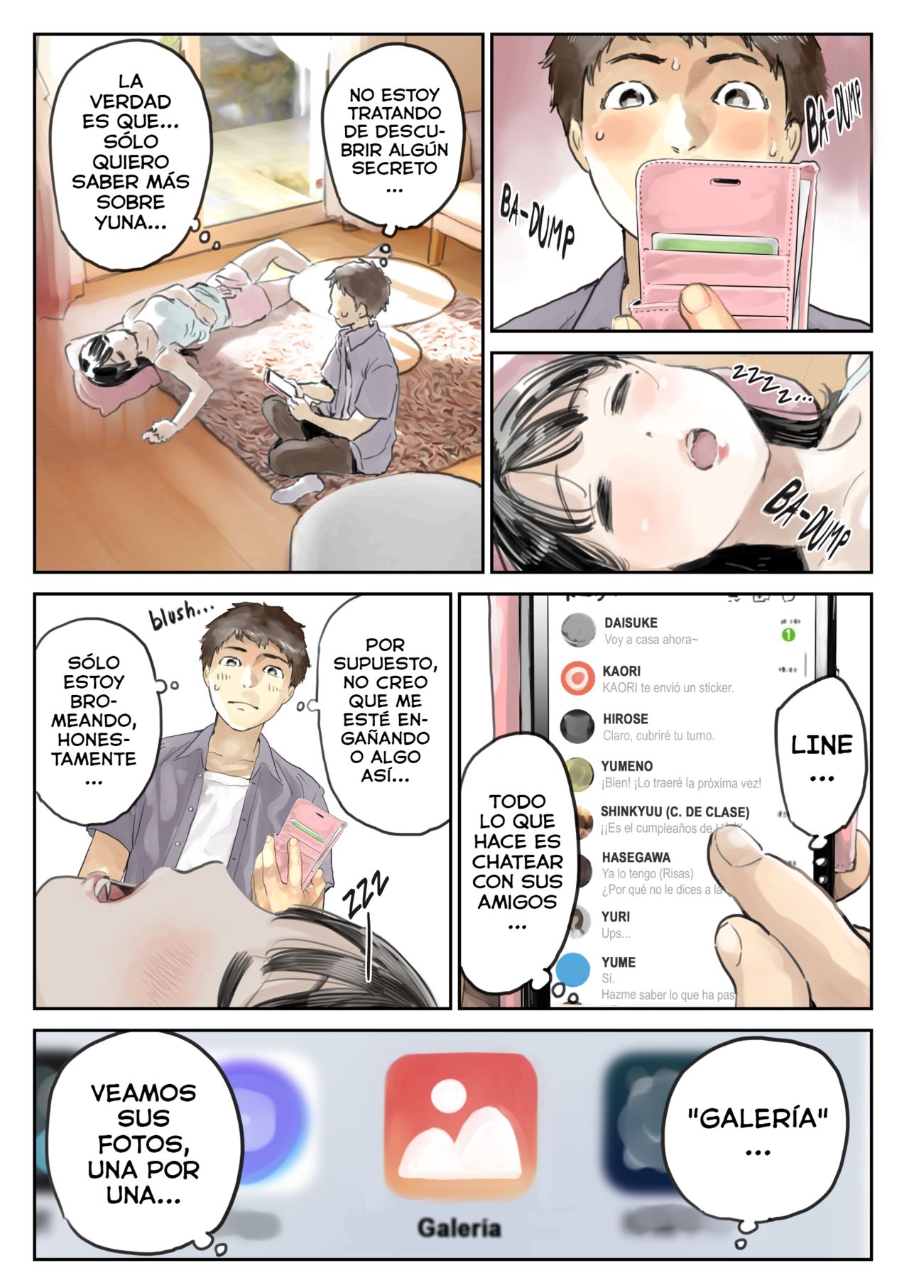 Kanojo no SmaPho o Nozoita dake nano ni | Husmeando en su smartphone page 10 full