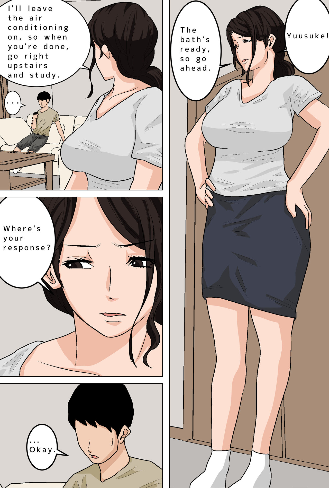 Mainichi Okaa-san de Seiyoku Shori! Onaho Gawari no Hahaoya ni Tairyou Nakadashi Hen | Mom Gets Me Off Every Day! Filling Mom With Cum page 2 full