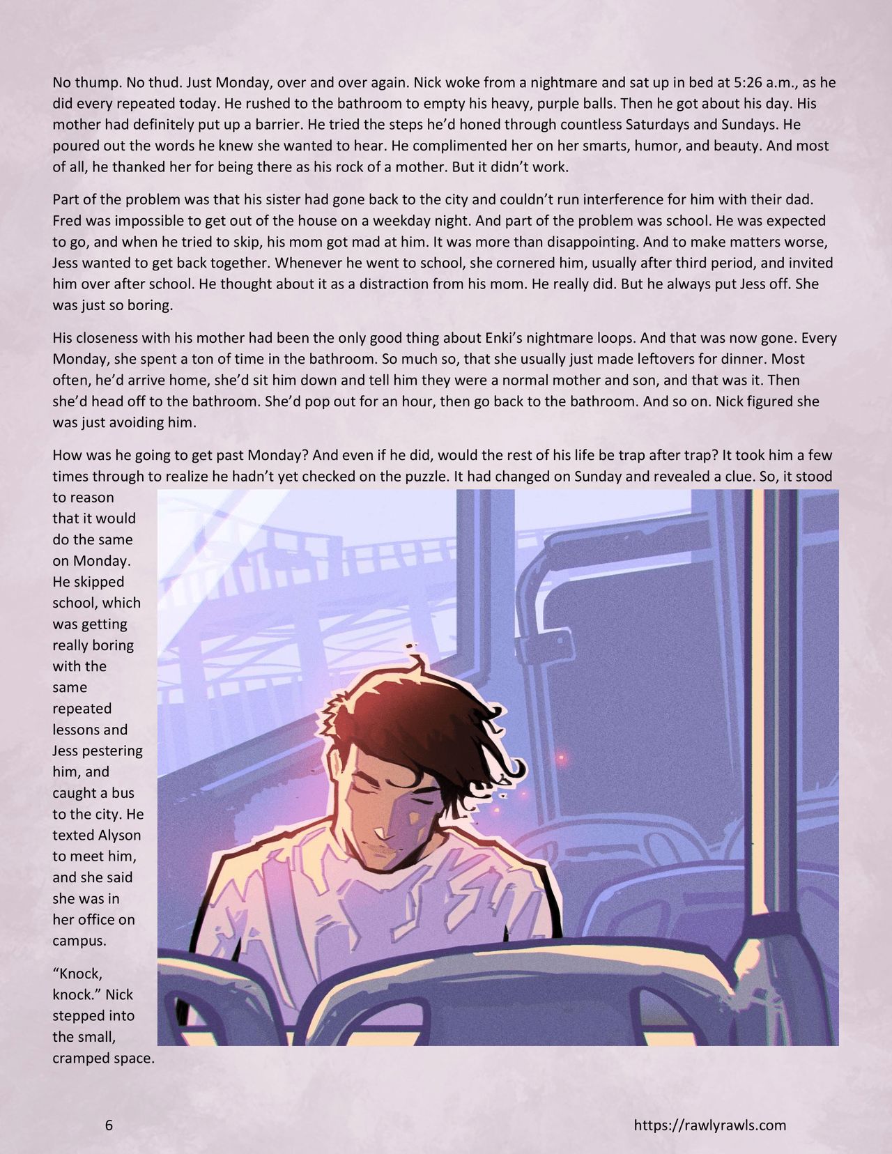 Enki's Puzzle Chapter 5: Rawly Rawls Fiction page 6 full