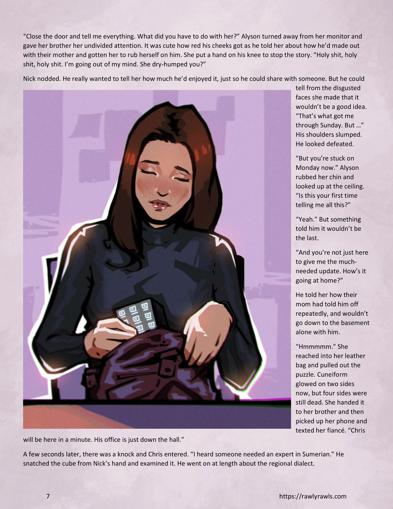 Enki's Puzzle Chapter 5: Rawly Rawls Fiction page 7 full
