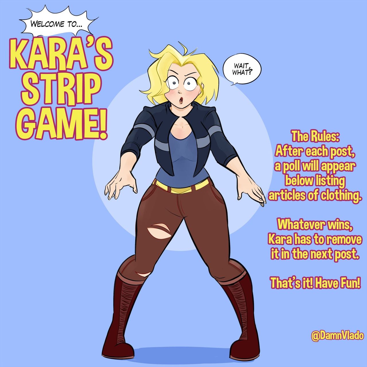 Kara's Strip Game! page 2 full