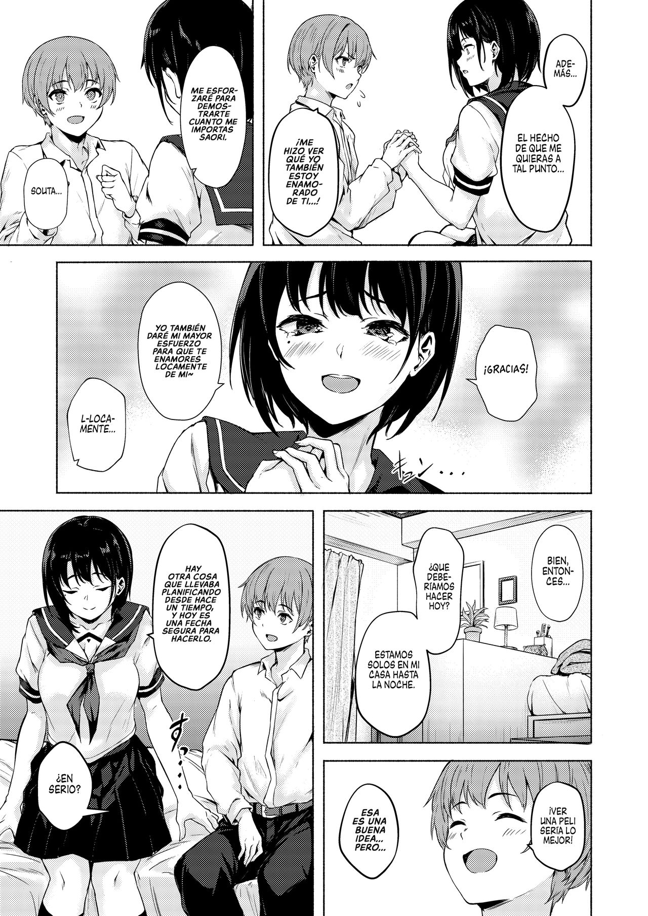 Okki na Saori-chan wa Bukiyou ni Eroi | Saori-chan es torpe y lasciva page 9 full